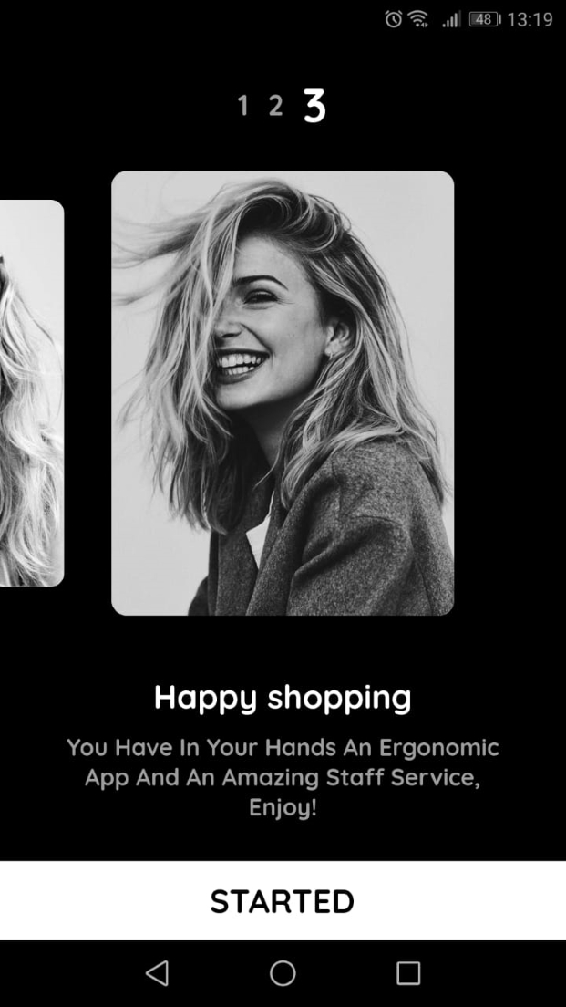 Welcome page