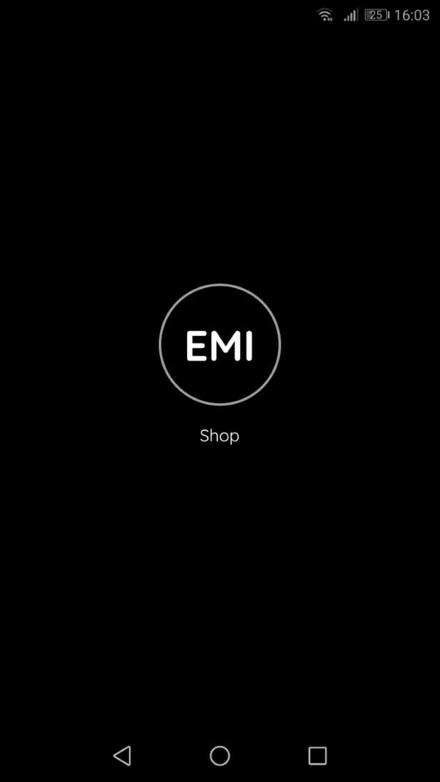 EmiShop landing page